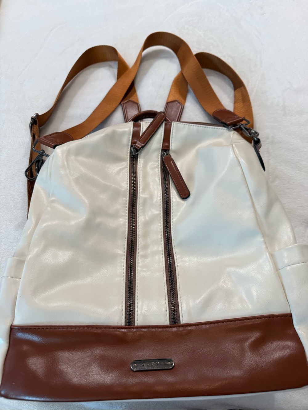 CLUCI Leather Backpack Purse for Women Convertible Large Travel